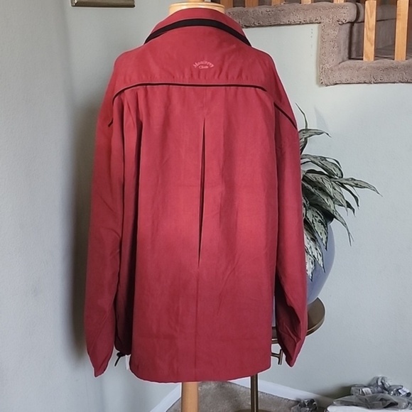 Monterey Club Men's Microfiber Satin Contrast Jacket #1768-020 - Picture 3 of 12